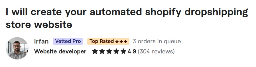 Hire a shopify expert Irfan