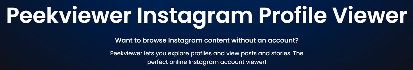 private instagram viewer Peekviewer