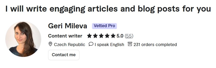 seo article writing service Geri expert
