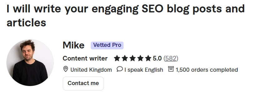 seo article writing service Mike